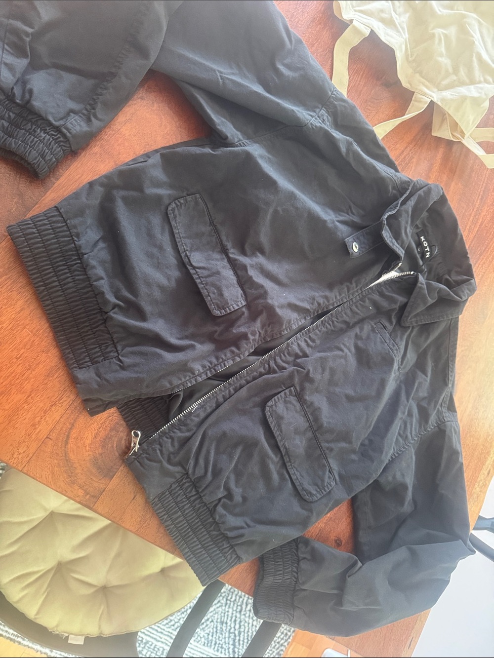 KOTN Black Bomber Jacket